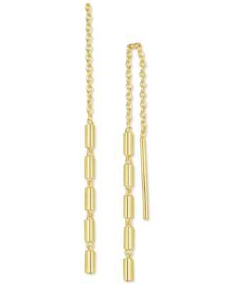 Giani Bernini - Polished Cylinder Threader Earrings in Sterling Silver