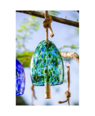 Art Glass Speckle Turquoise Bell Chime