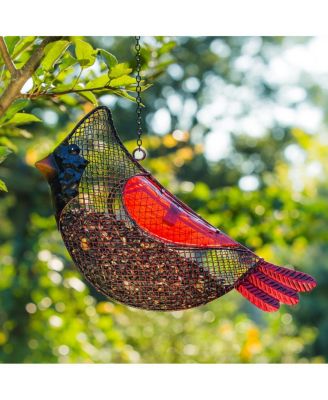Garden Cardinal Mesh Bird Feeder