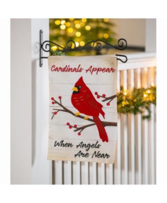 Flag When Angels Are Near Garden Linen Flag