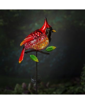 Garden Outdoor Decor Solar Garden Stake, Cardinal For Homes Gardens Yards Lawn and Patio