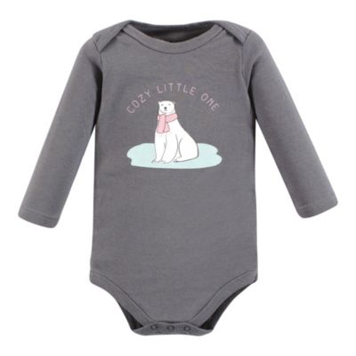 Cotton Long-Sleeve Bodysuits 5-Pack