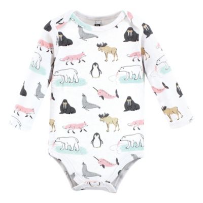 Cotton Long-Sleeve Bodysuits 5-Pack