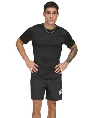 DKNY - Men's Short Sleeve Logo Core Rash Guard Performance T-Shirt