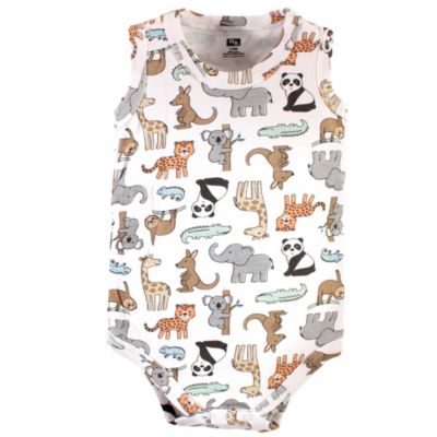 Baby Boys Cotton Tank-Style Bodysuits