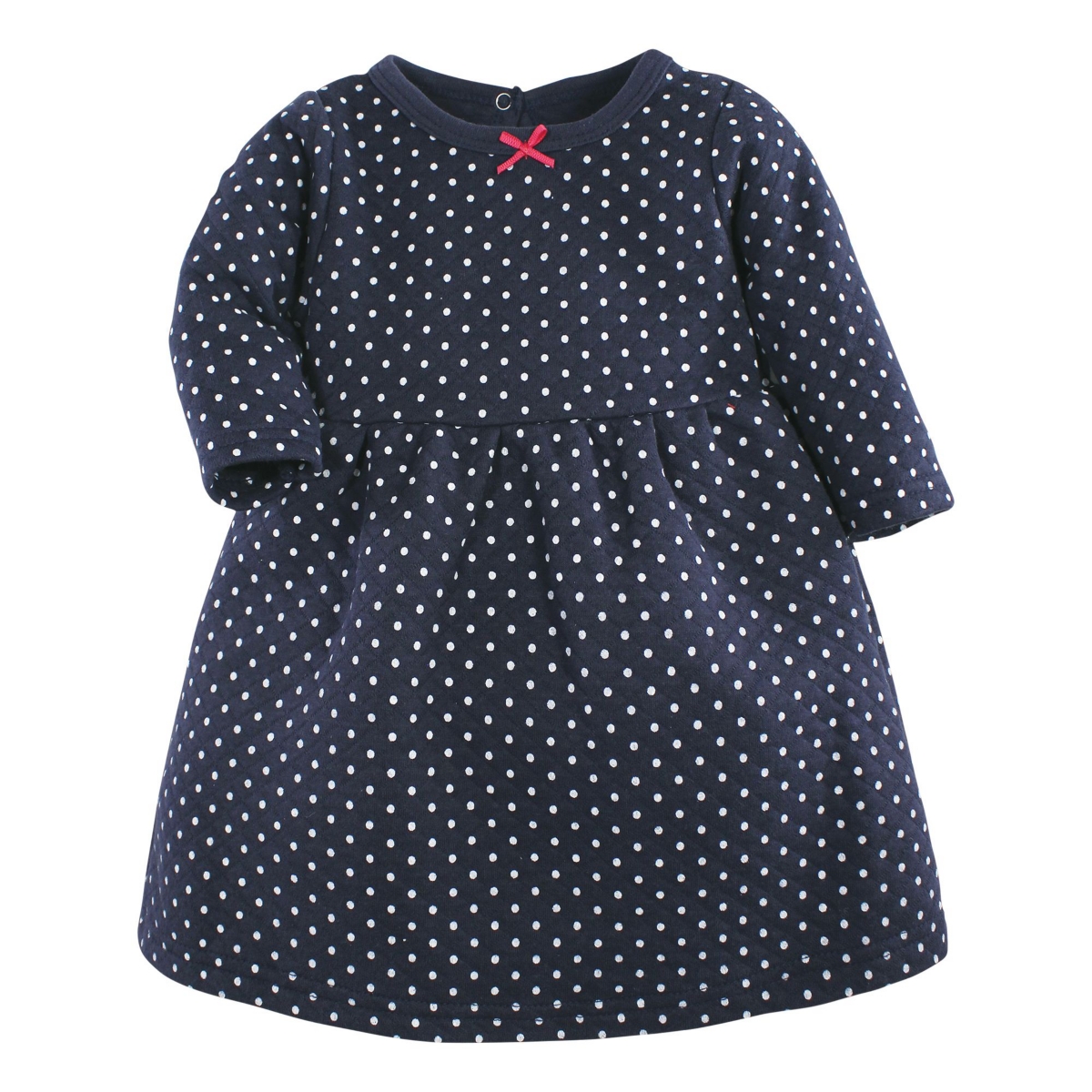 Hudson Baby Baby Girls Hudson Cotton Dresses, Pink and Navy Floral, 12-18 Months