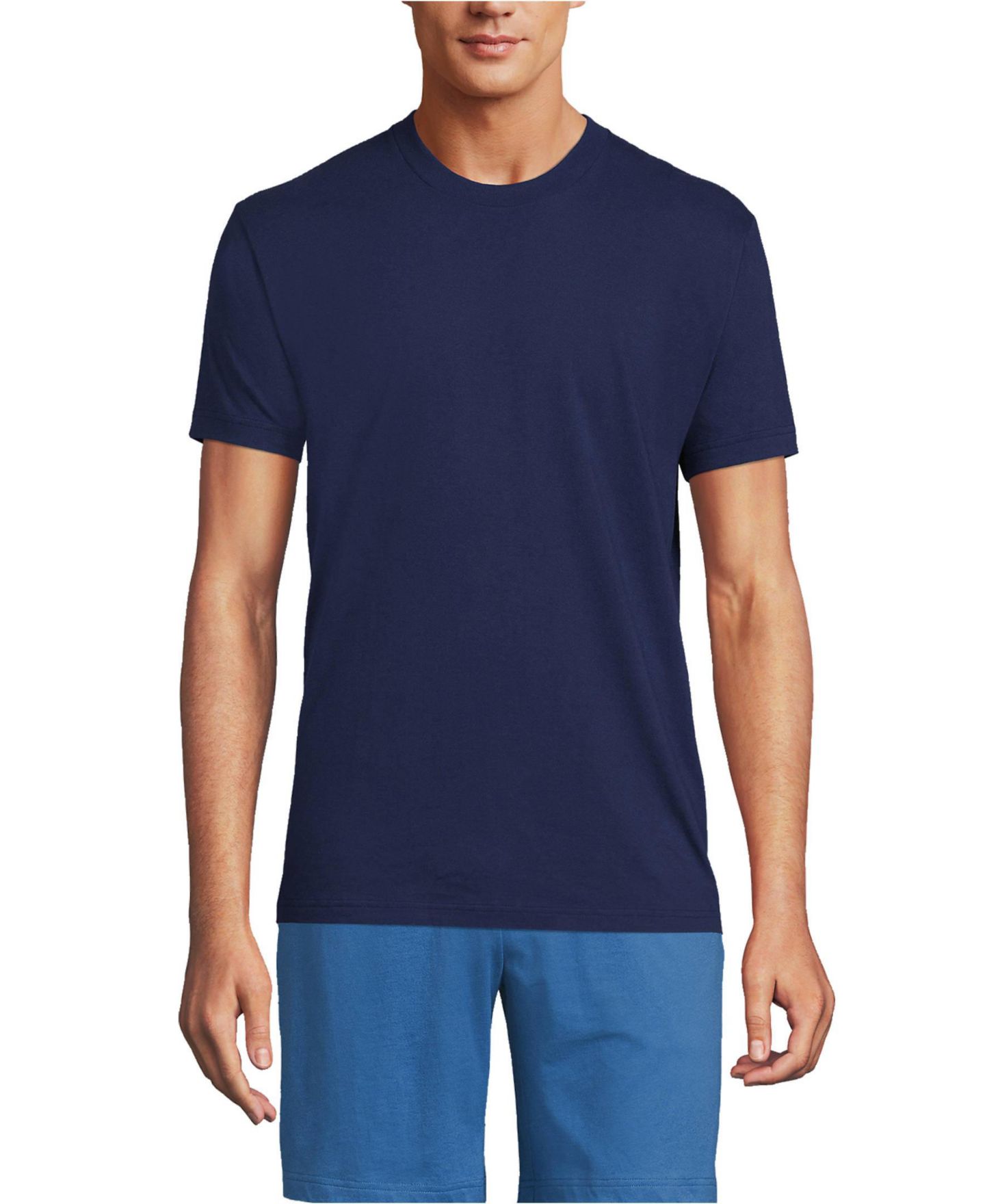 Мужские топы Lands' End Crewneck Undershirt 3 Pack, цвет: Разноцветный — фото 1