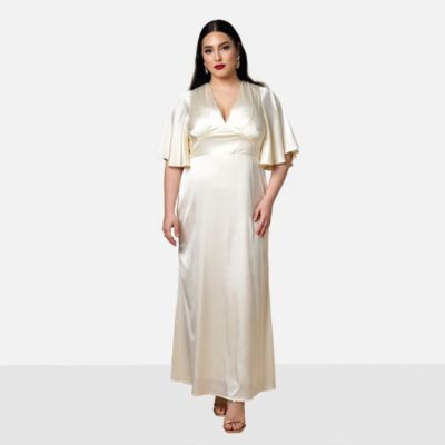 midi dress with flowy sleeves Folly Baby Pink Flutter Sleeve Midi Dress – Be You Boutique