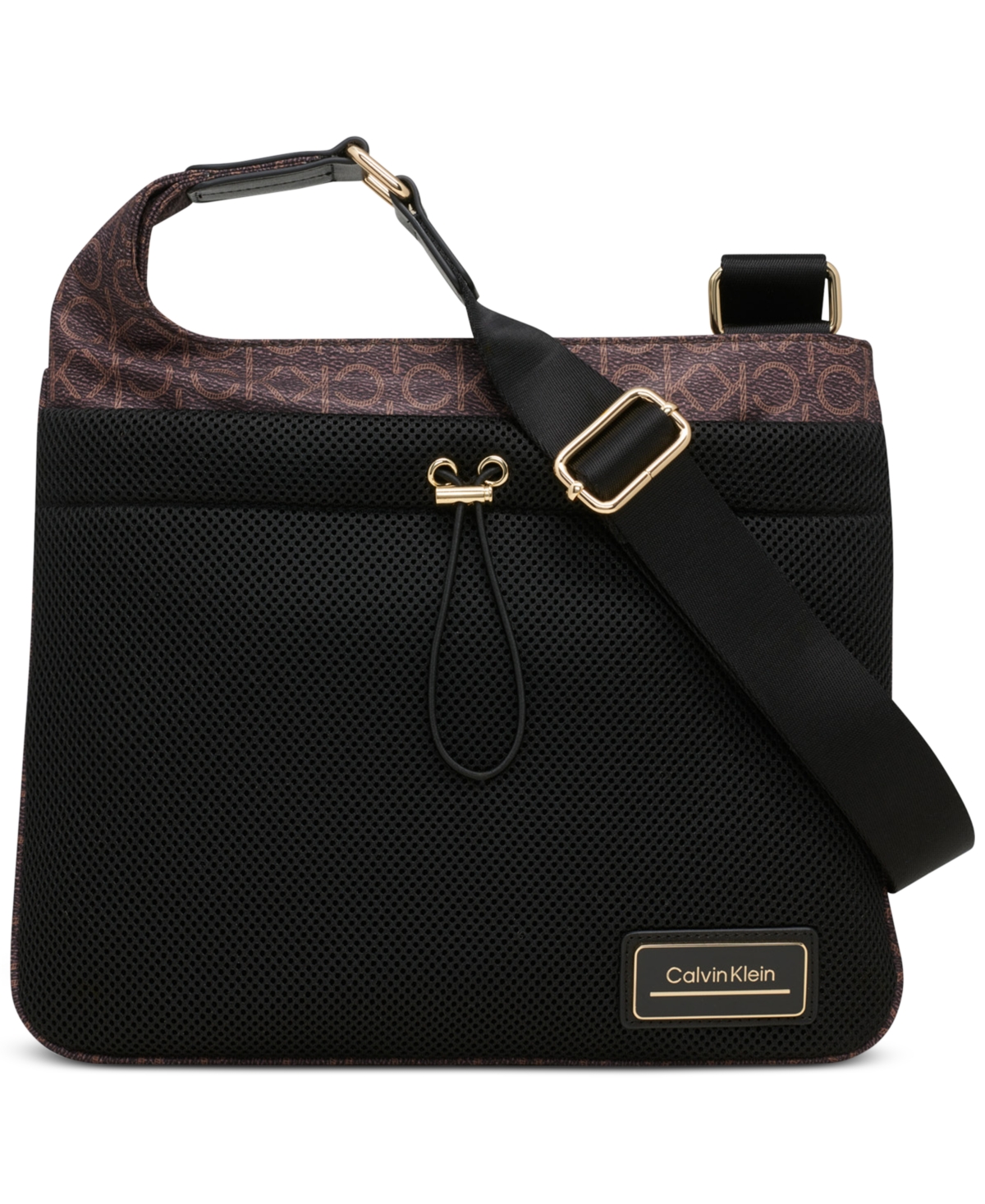 Calvin Klein Jessie Messenger In Brown Khk