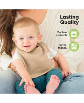 8pk Quin Baby Bibs for Drooling and Teething, Cotton Drool Bibs, Newborn Baby Boys, Baby Girls Bibs