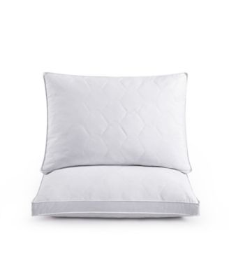Medium Density Goose Feather Gusset 2-Pack Pillows, Standard