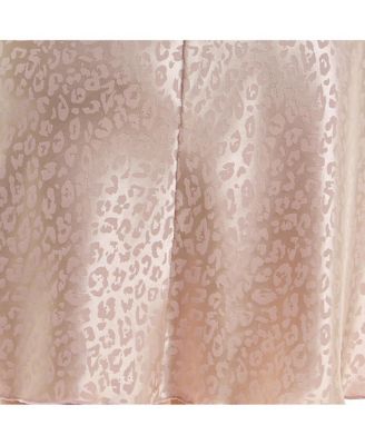 Women's Satin Jacquard Halter Mini Dress