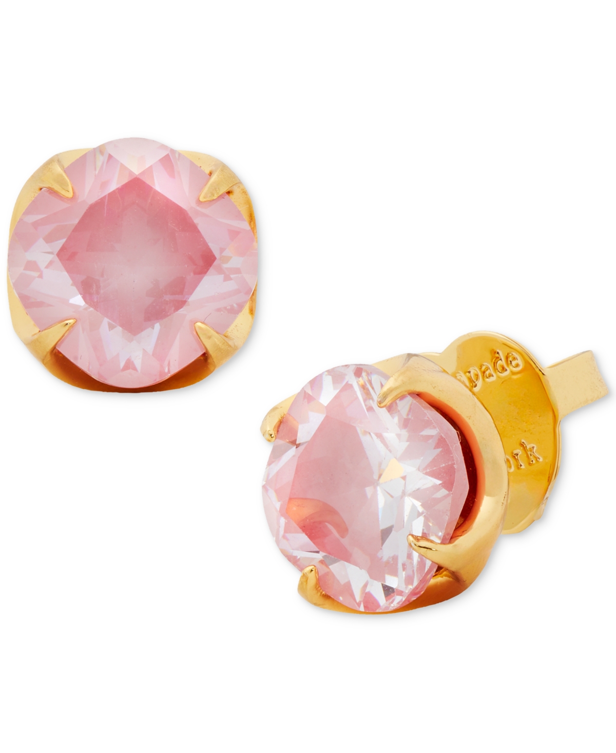 Kate Spade Pop Of Joy 10mm Spade Flower Studs In Pink,gold