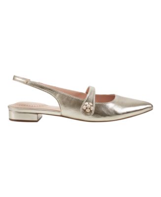 Women's Aubriana Pointed Toe Slingback Mary Jane Flats