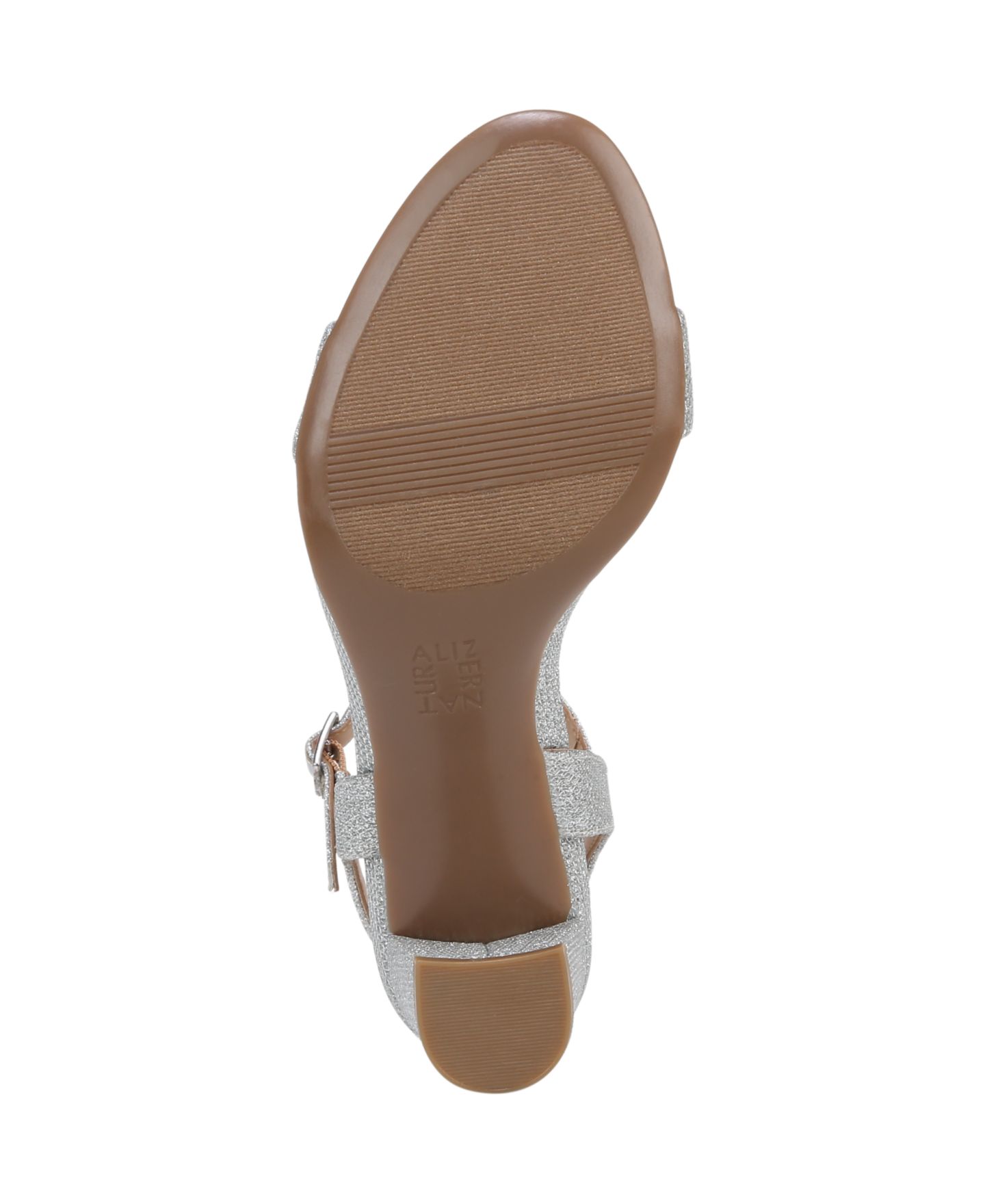Женские сандалии Naturalizer Bristol Block Heel Dress Sandals, цвет: Серебряный — фото 5
