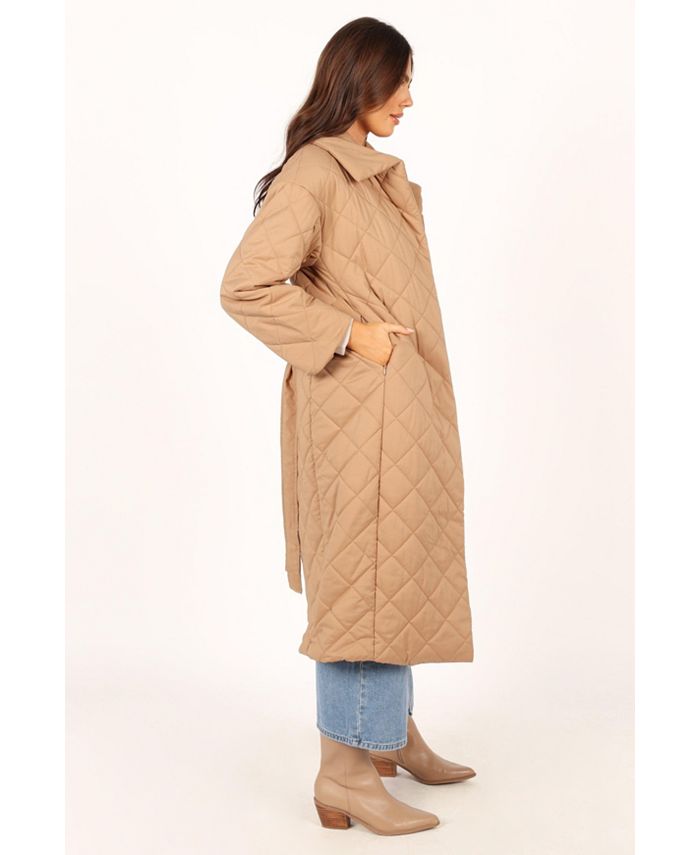 Petal and Pup Womens Kallie Quilted Tie Front Coat - Macy's