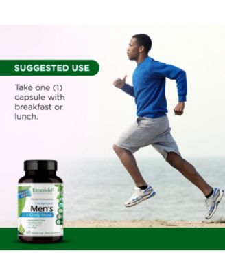 Men's 1 Daily Multi - Complete with Coenzymated B's, Methylated Folic Acid, Albion Chelated Minerals, Extra Lycopene and Zinc - 60 Vegetable Capsules