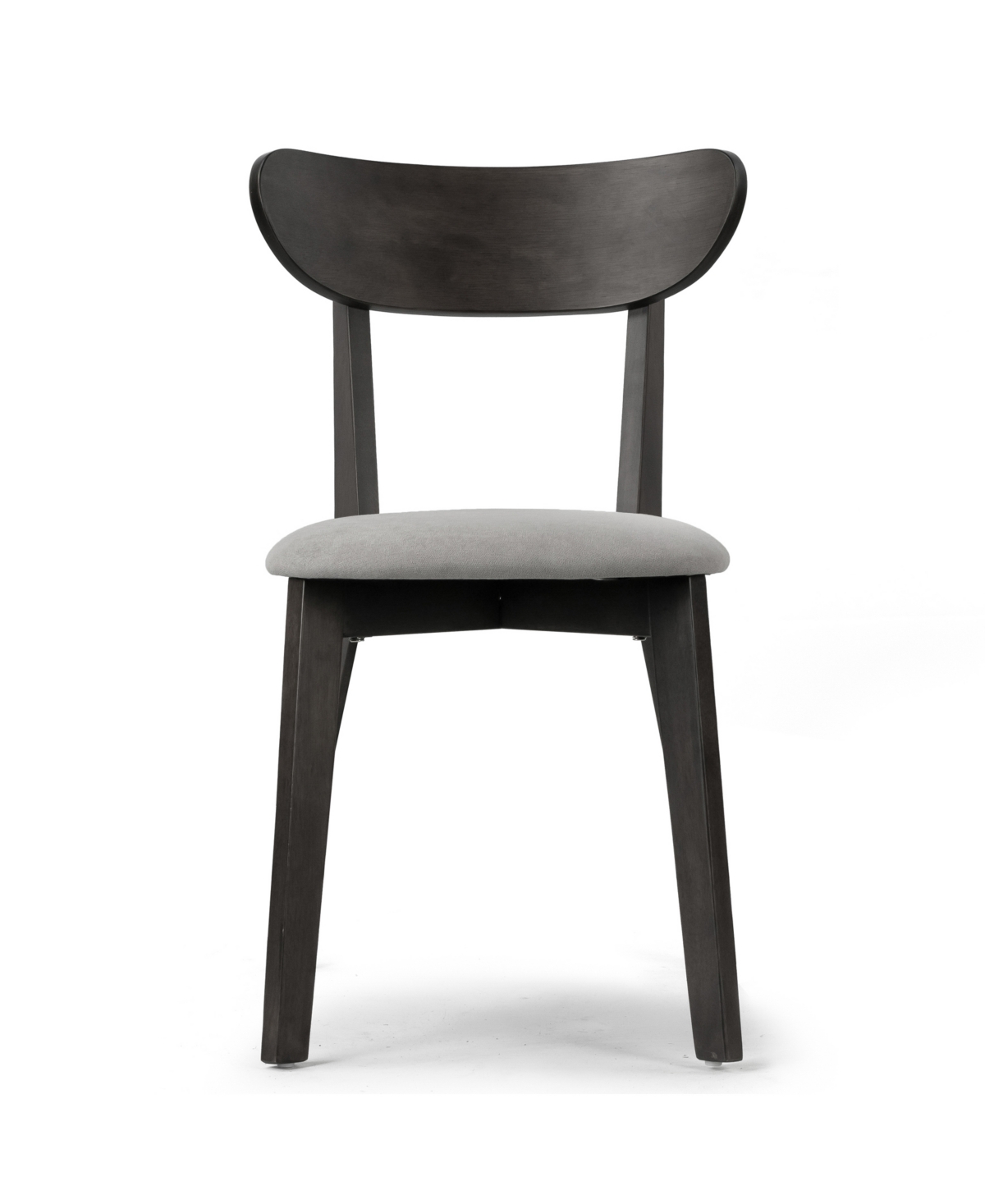 Glamour Home 31.5" Aspen Rubberwood, Fabric Dining Chair, Set Of 2 In Grey