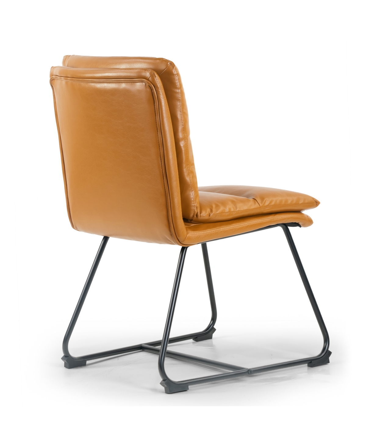 Glamour Home 33" Aulani Iron, Polyester Dining Chair, Set Of 2 In Brown