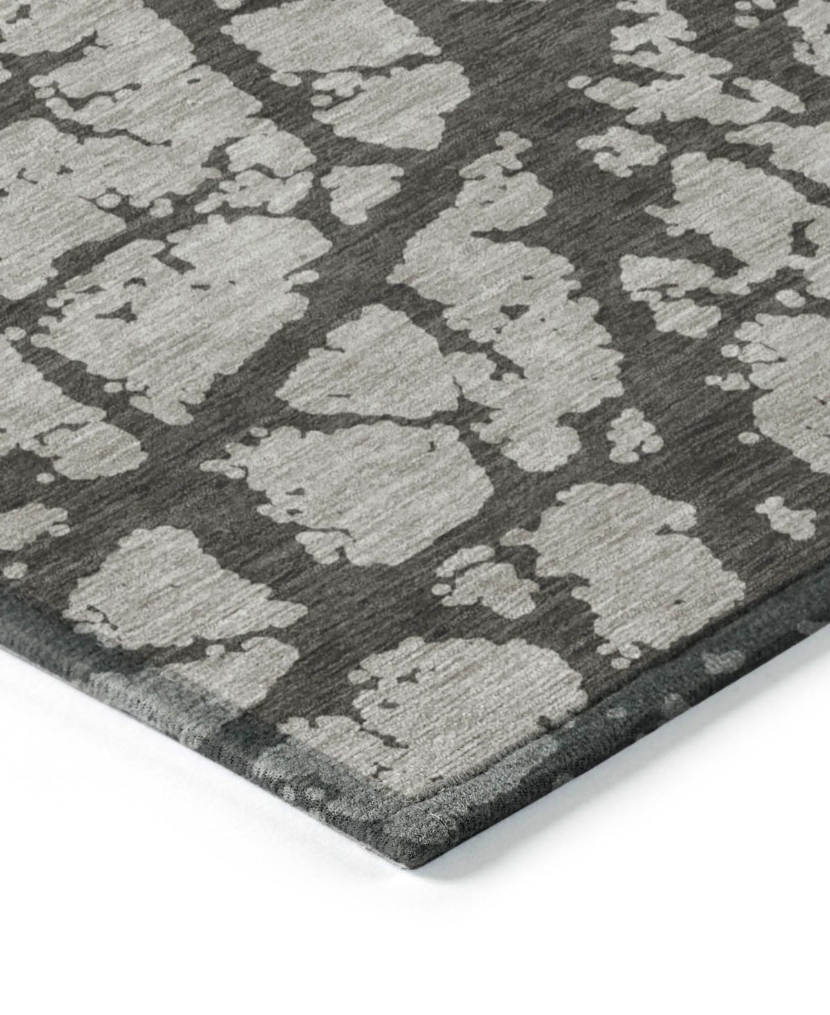 Addison Chantille Machine Washable Acn501 2'6x3'10 Area Rug In Gray