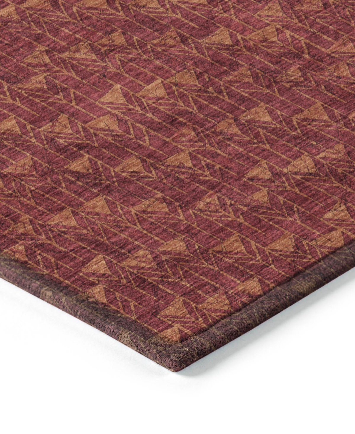Addison Chantille Machine Washable Acn514 3'x5' Area Rug In Burgundy
