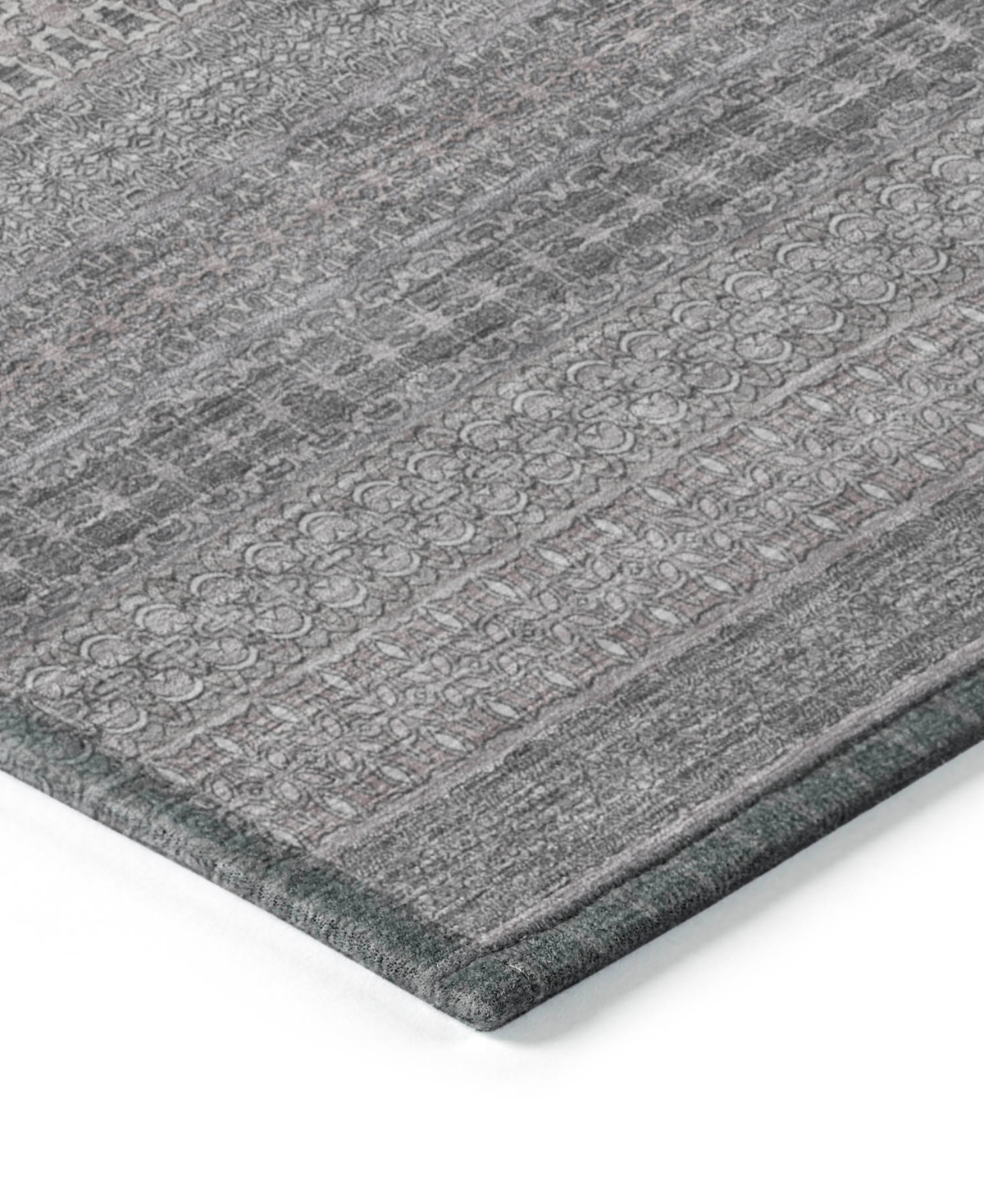 Addison Chantille Machine Washable Acn527 10'x14' Area Rug In Gray