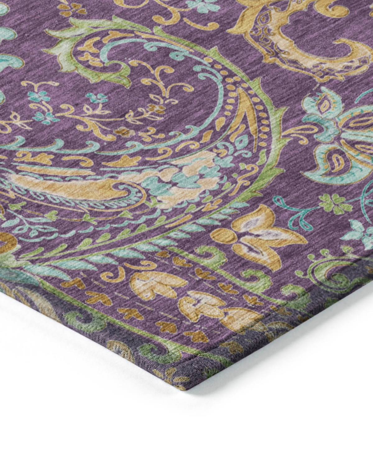 Addison Chantille Machine Washable Acn533 9'x12' Area Rug In Purple