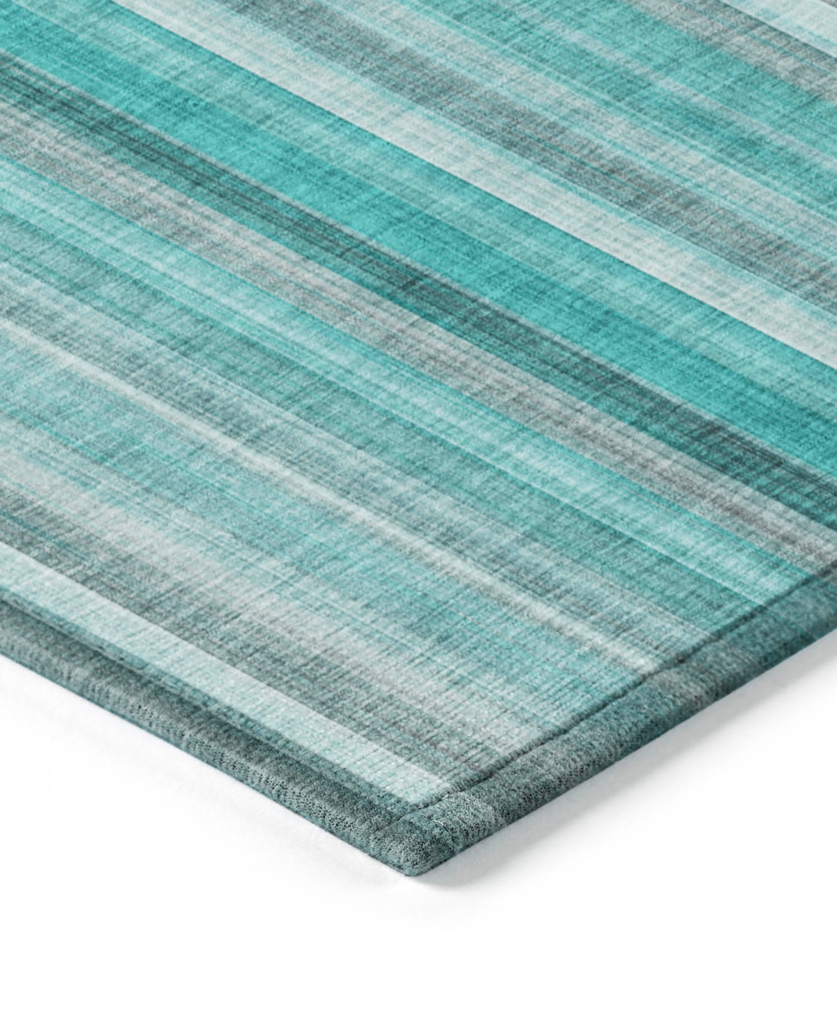 Addison Chantille Machine Washable Acn543 2'3x7'6 Runner Area Rug In Ocean
