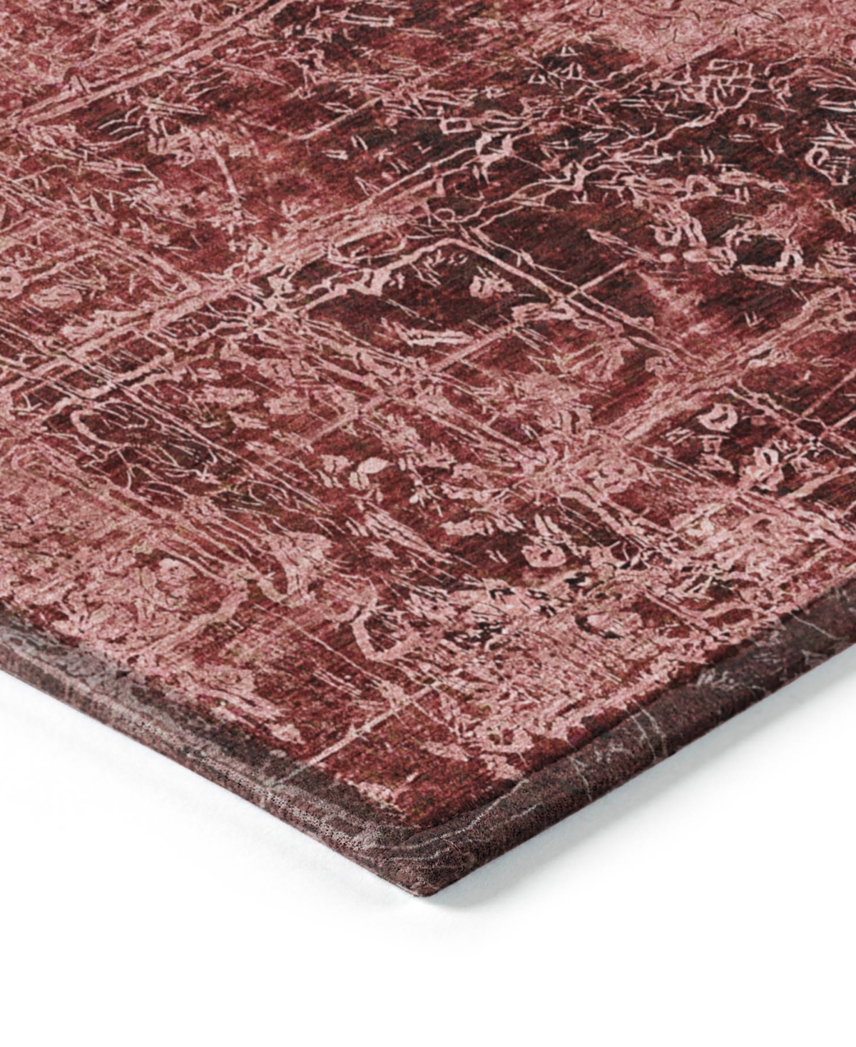 Addison Chantille Machine Washable Acn559 2'3x7'6 Runner Area Rug In Cherry