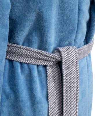 Lord Woman's Cotton Velour Shawl Bathrobe