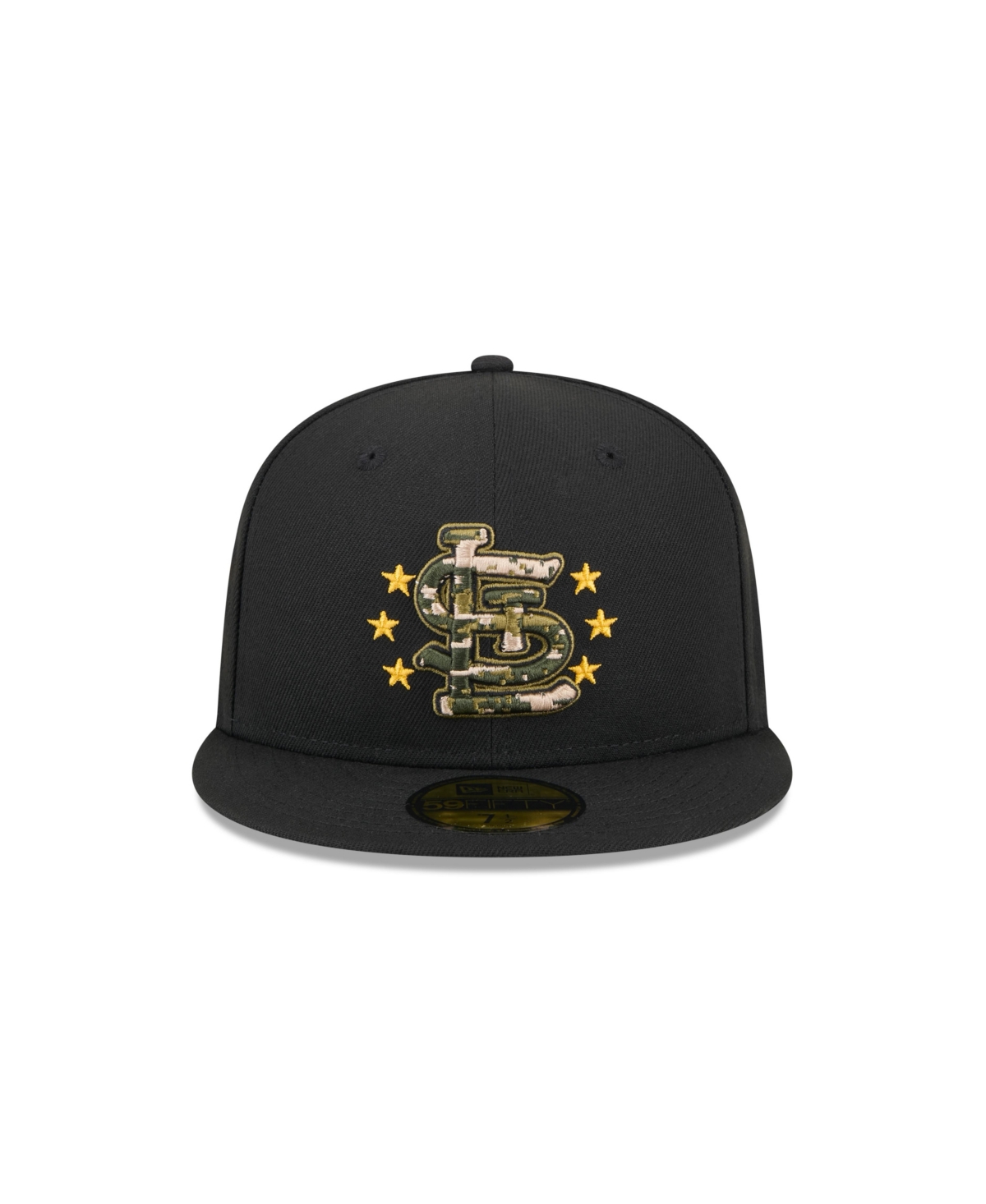 New Era Men's Black St. Louis Cardinals 2024 Armed Forces Day On-field 59fifty Fitted Hat In Black