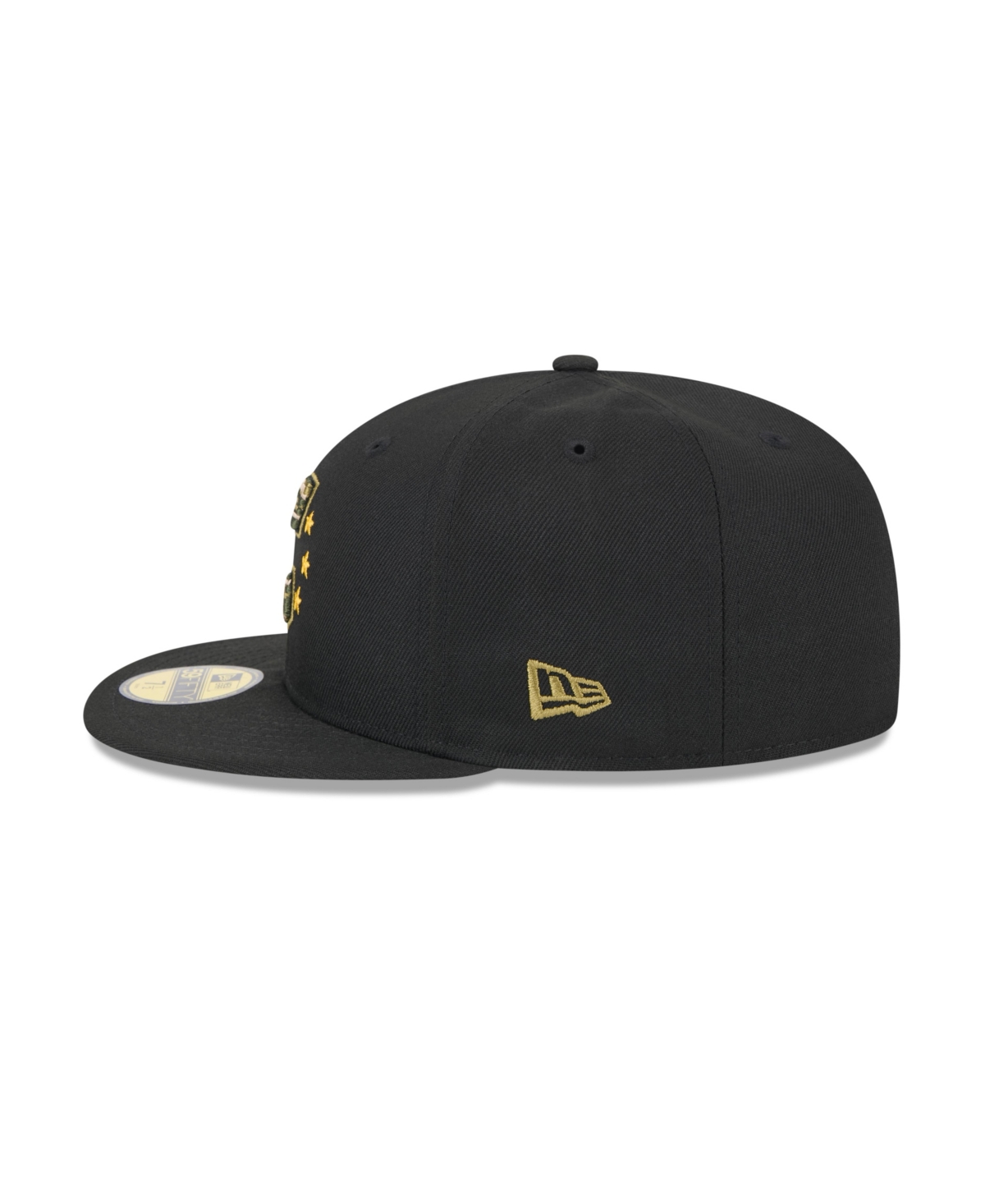 New Era Men'sCleveland Guardians 2024 Armed Forces Day On-Field 59FIFTY Fitted Hat - Black