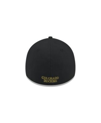 Men's Black Colorado Rockies 2024 Armed Forces Day 39THIRTY Flex Hat