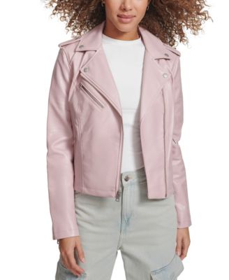 Women's Classic Faux Leather Asymmetrical Moto Jacket