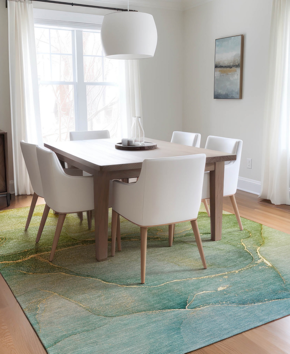 Addison Chantille Machine Washable Acn508 8'x10' Area Rug In Green