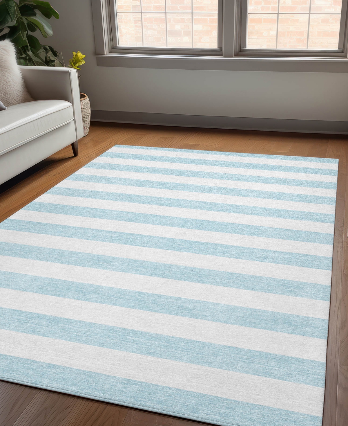 Addison Chantille Machine Washable Acn528 2'6x3'10 Area Rug In Mist