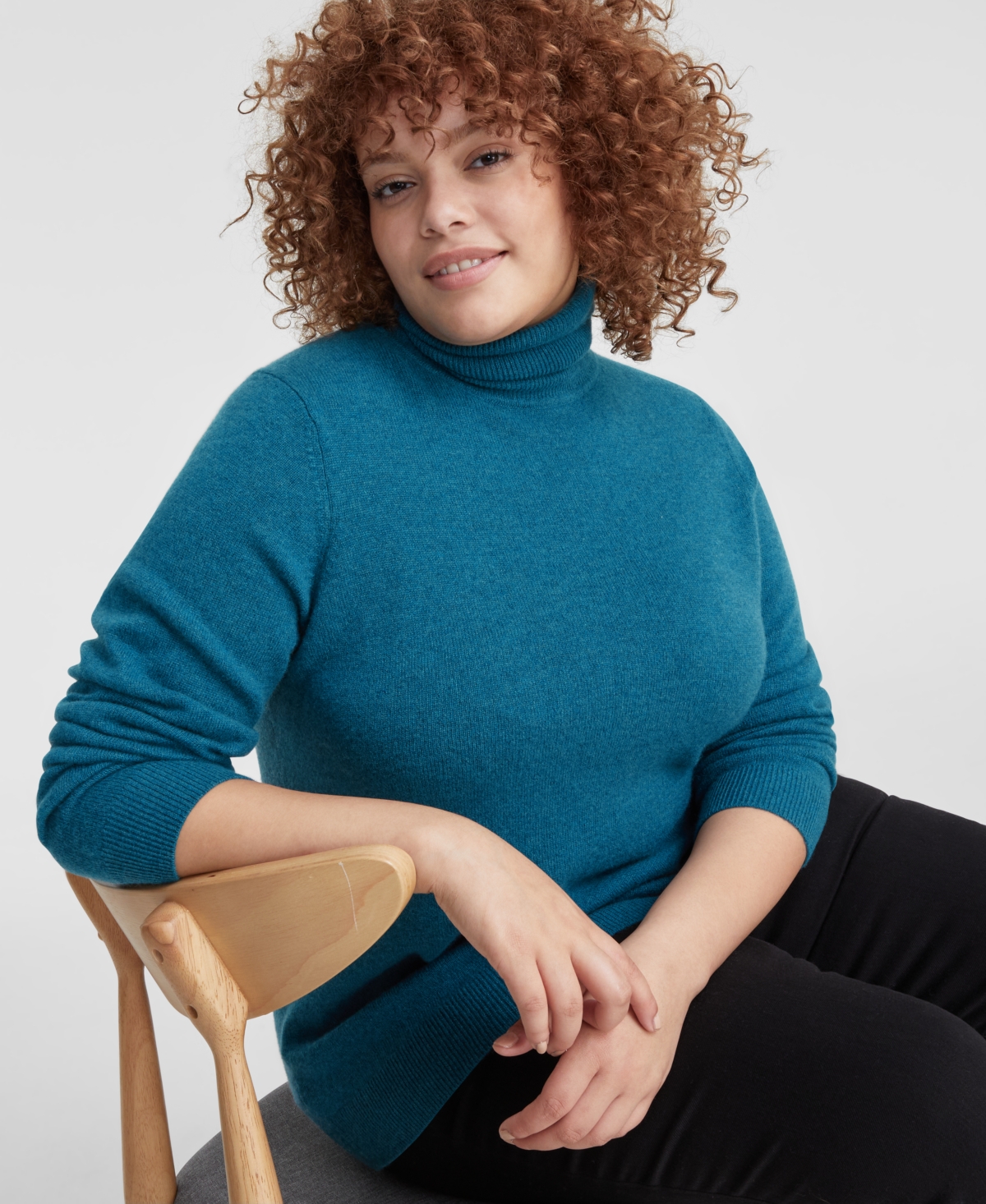 Plus size cashmere turtleneck 2025