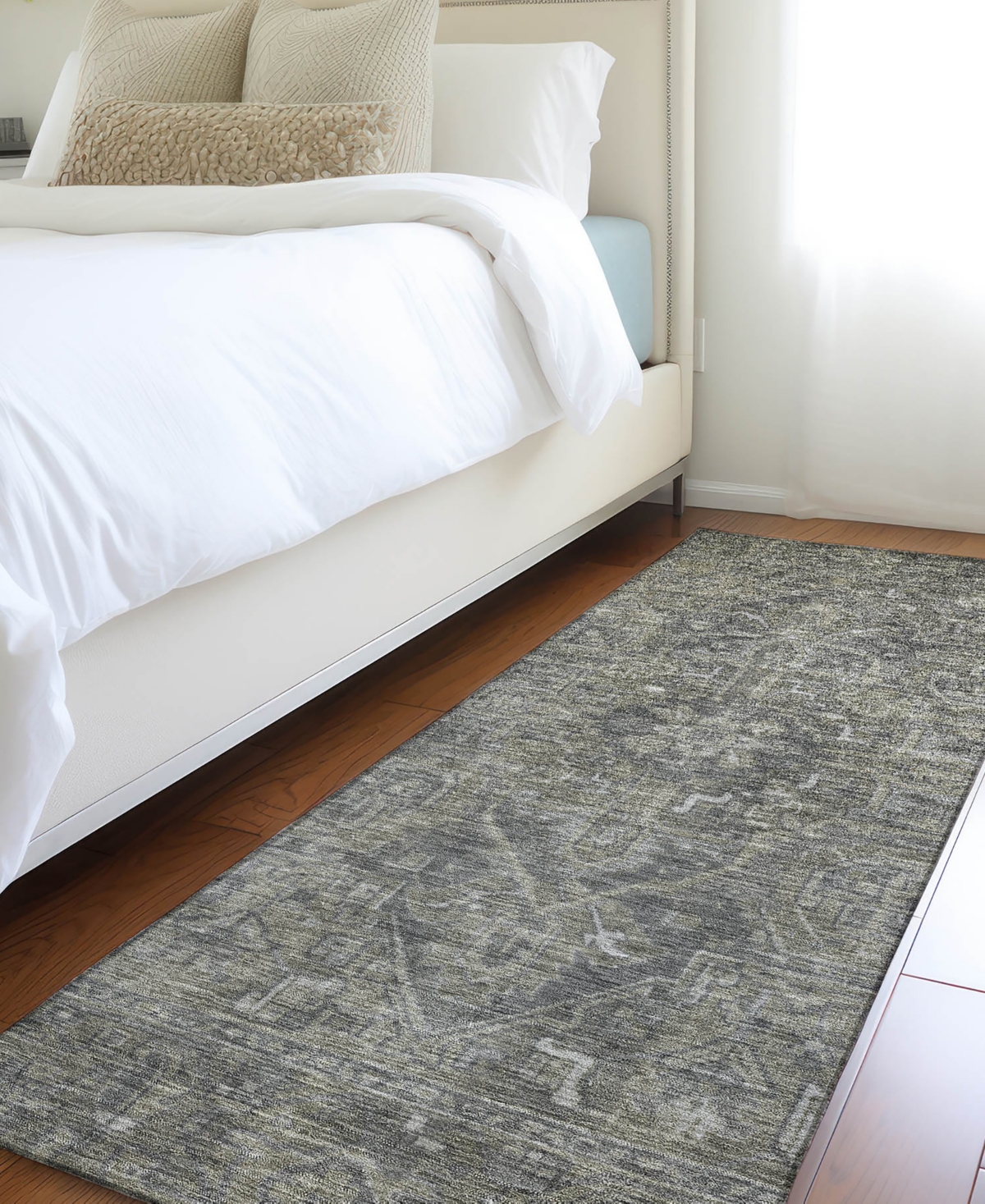 Addison Chantille Machine Washable Acn571 2'3x7'6 Runner Area Rug In Mocha