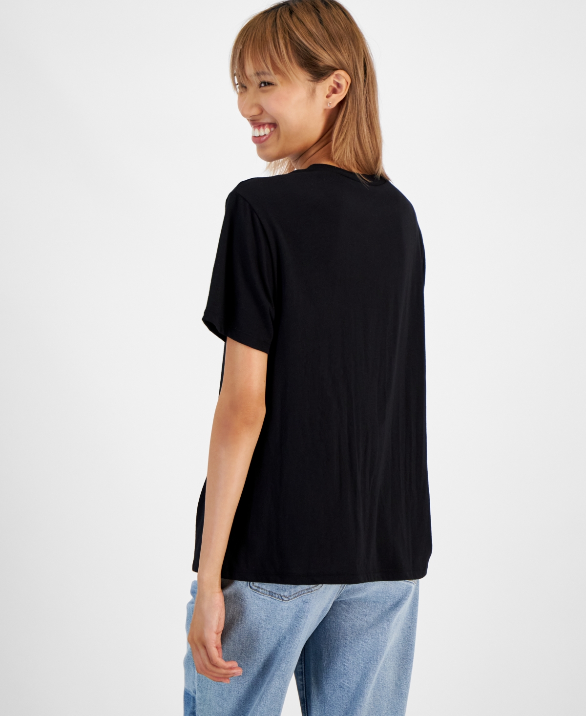 Disney Juniors' Mickey Motorcycle Club Cotton Crewneck Tee