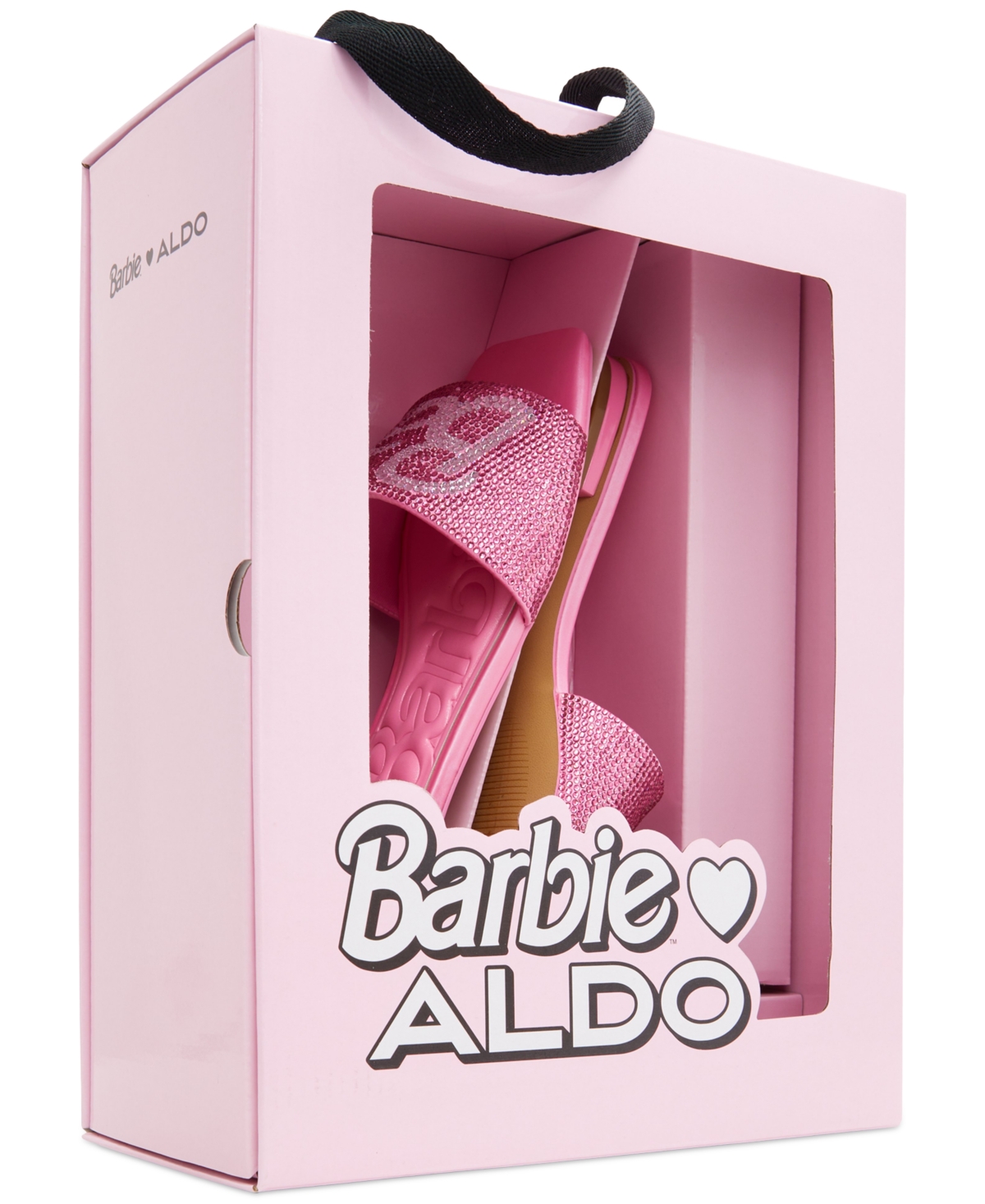 Aldo x Barbie Women's Barbieville Flat Slide Sandals -Rhinestone