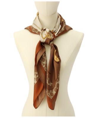 35" Tabby Silk Square Scarf