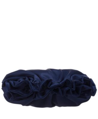 Satin Gathered Crossbody Pouch Bag