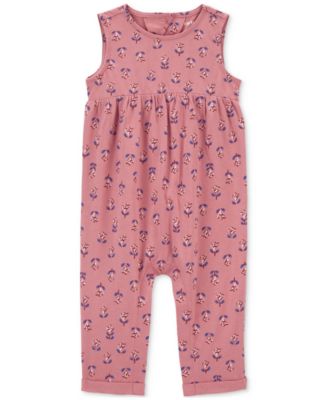 Carter's - Baby Girls Floral Cotton Jumpsuit
