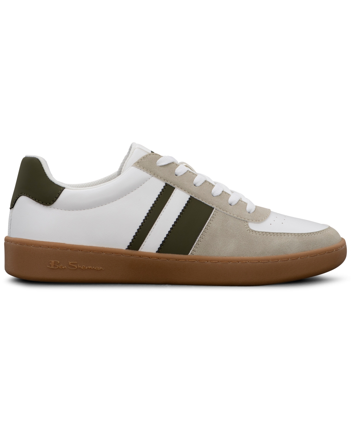 Ben Sherman Men's Hyde Low Casual Sneakers from Finish Line -Olive