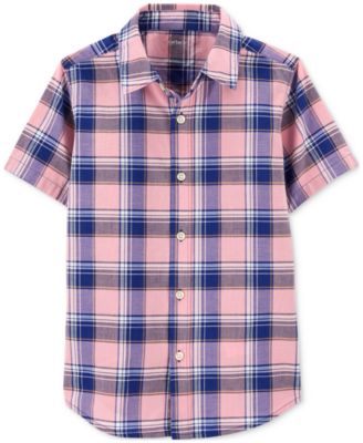 Carter's - Little Boys and Big Boys Plaid Button Down Shirt
