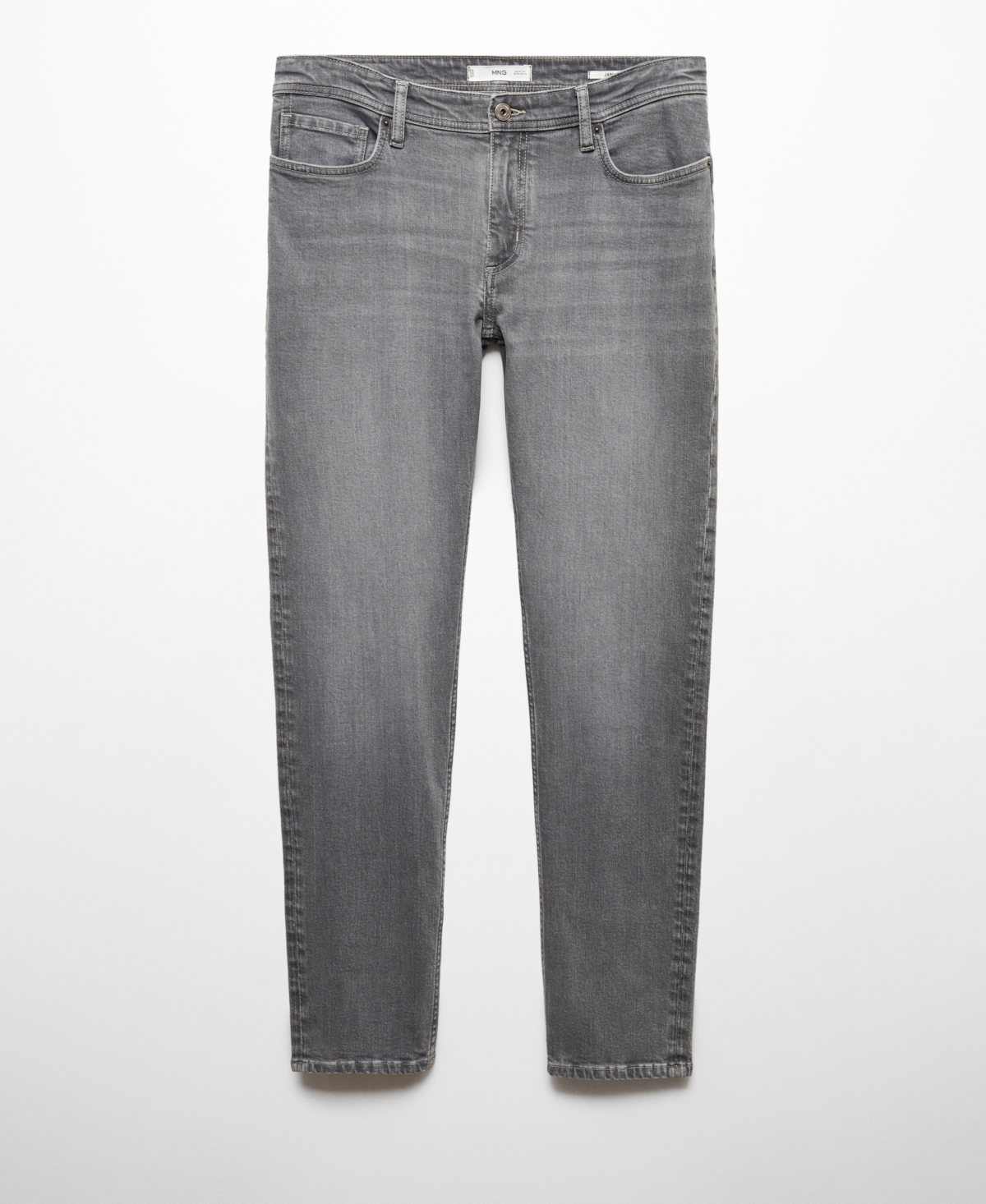 Shop Mango Men's Jan Slim-fit Jeans In Denim Grey