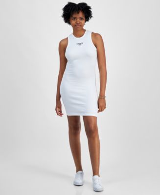 tommy jeans bodycon dress Tommy Jeans Tommy Hilfiger Bodycon Dress RWB Badge Sweater Dress Dresses  Tommy Jeans