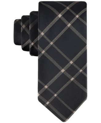 Calvin Klein - Men's Stitch Plaid Tie
