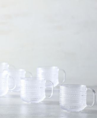 Jupiter Clear Coffee Cup 12oz, Set of 6