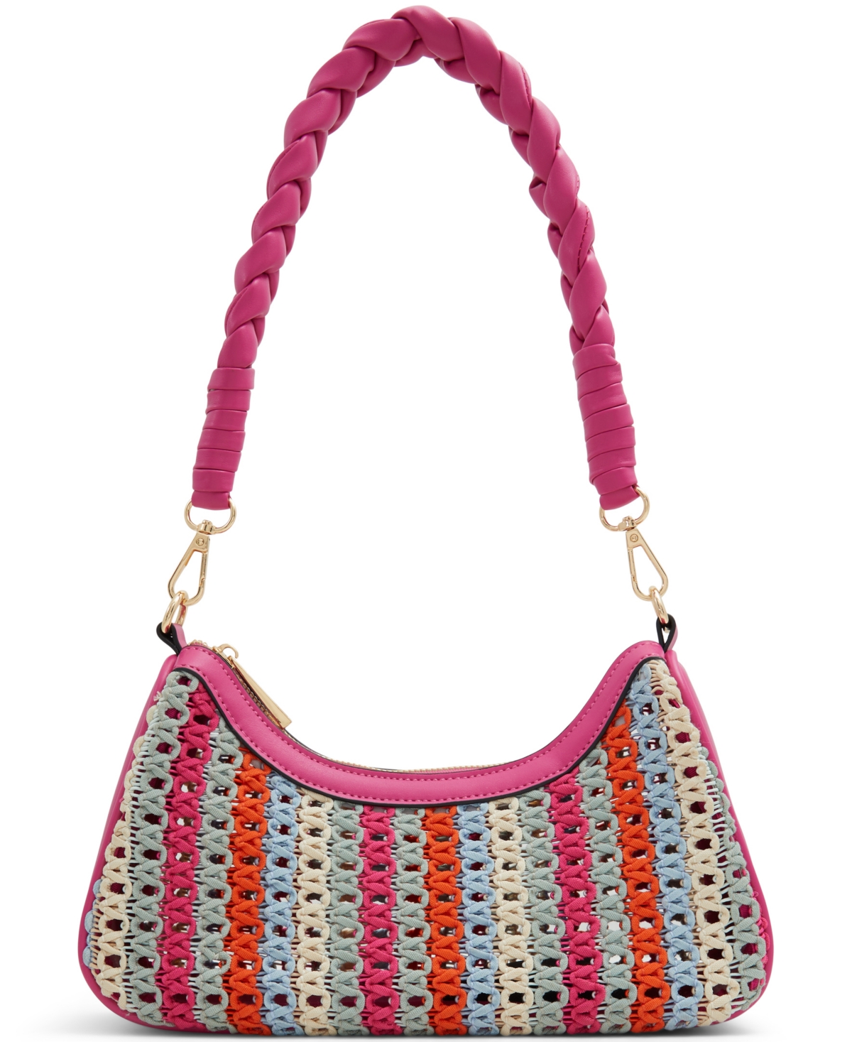 Shop Aldo Emrysx Textile Medium Shoulder Bag In Bright Mul